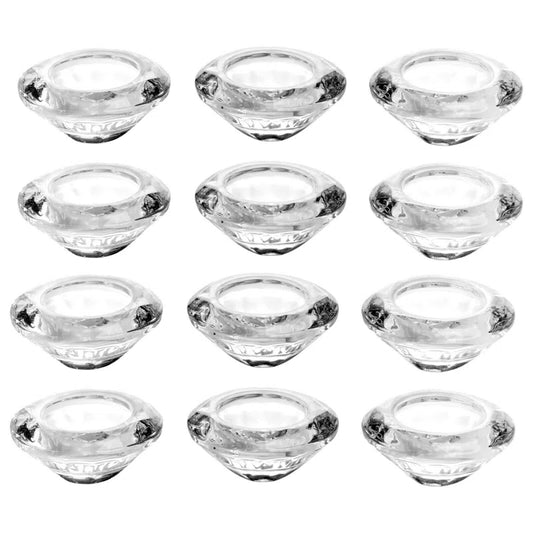 12 Pcs Glass Tealight Holders