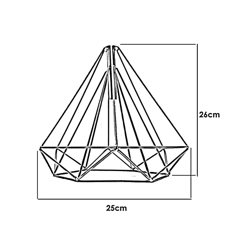 26Cm H Metal Novelty Pendant Shade ( Uno )