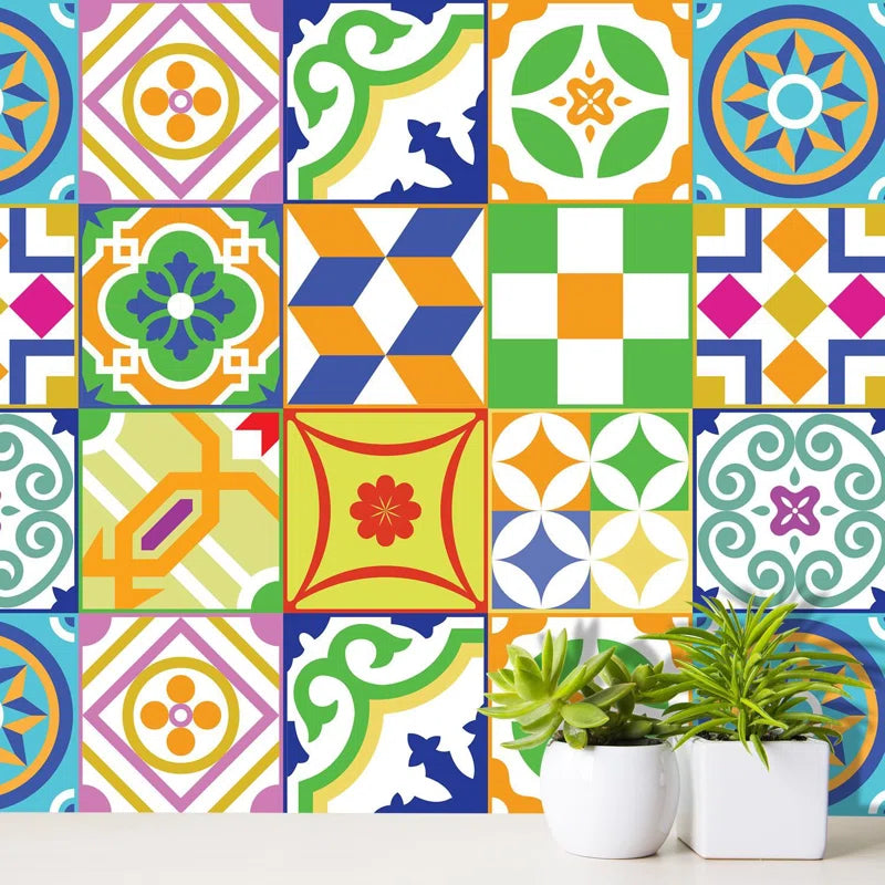 15Cm W X 15Cm L PVC Peel and Stick Mosaic Tile