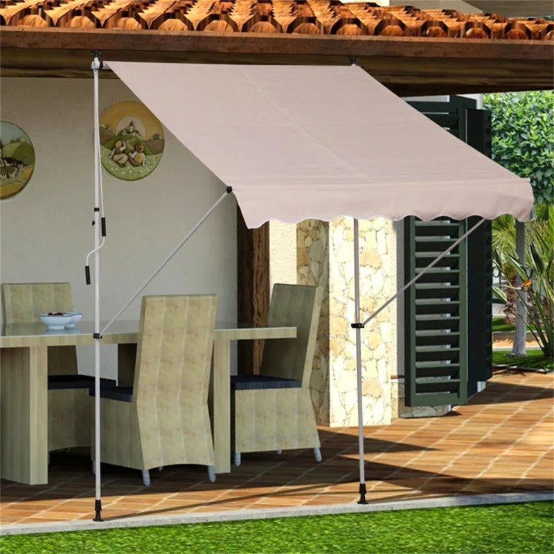 200Cm W X 150Cm D Retractable Patio Awning