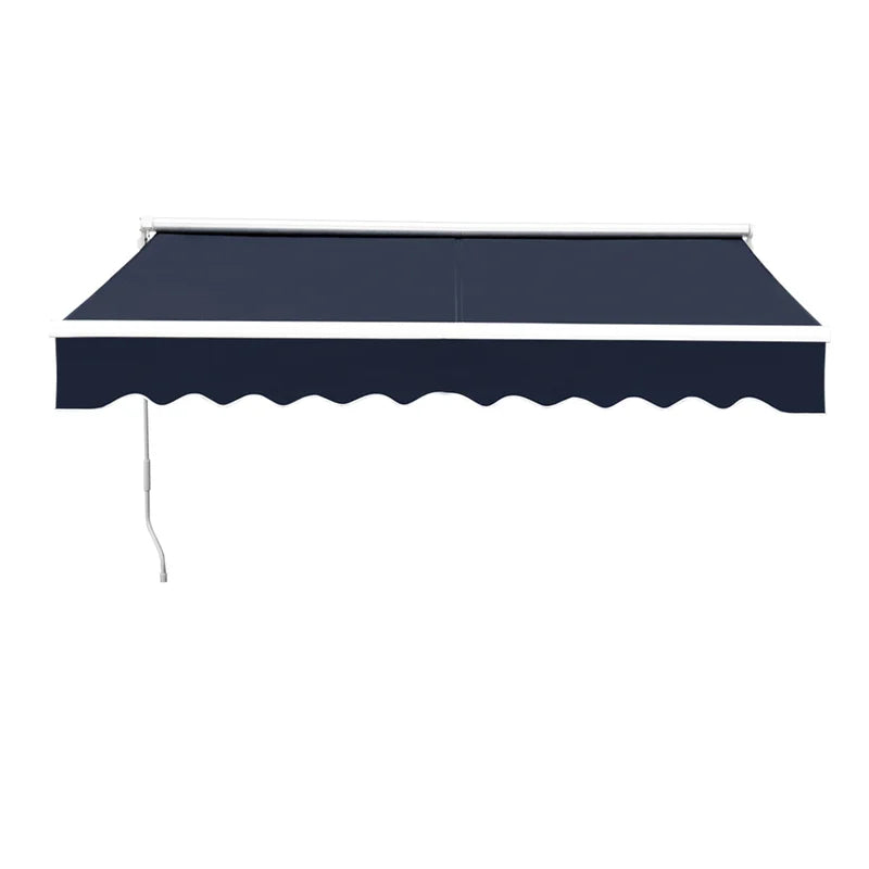 200Cm W X 150Cm D Fabric Cover Retractable Patio Awning