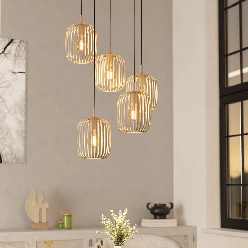 Yokota 5 - Light Satin Nickel Pendant