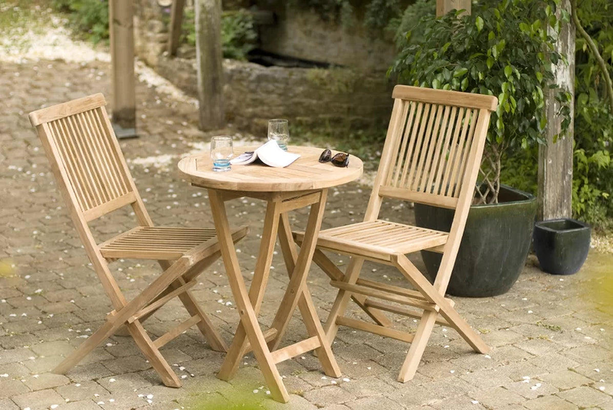 Woehler round 2 - Person Teak Bistro Set