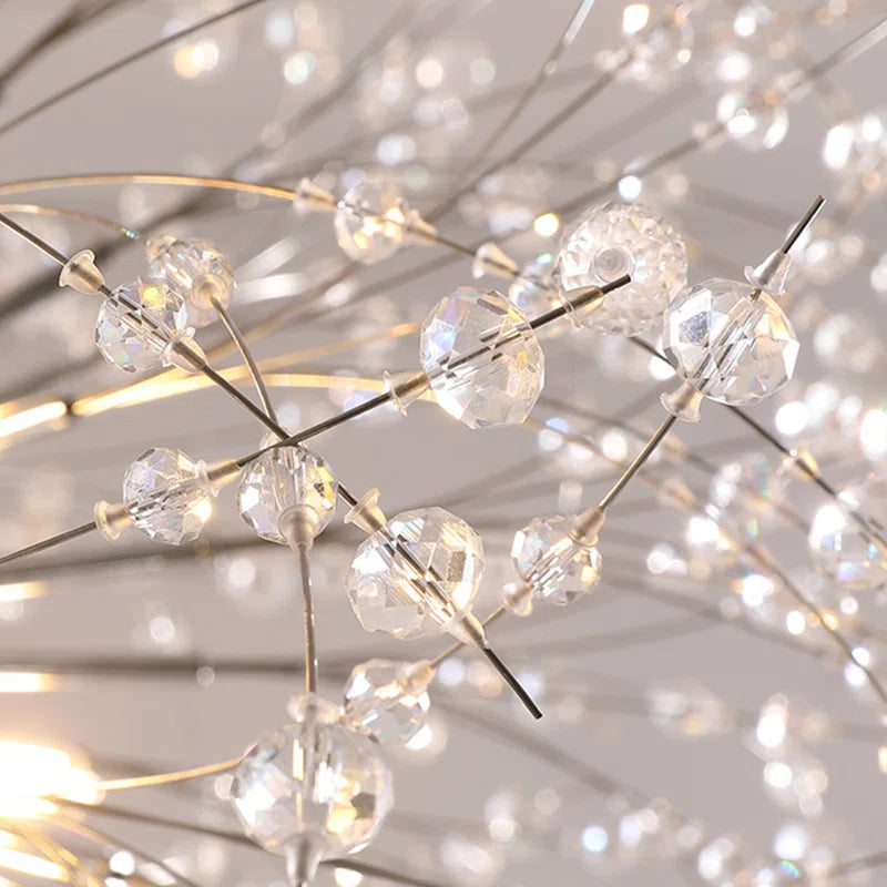 20 - Light Chandelier with Crystal Accents