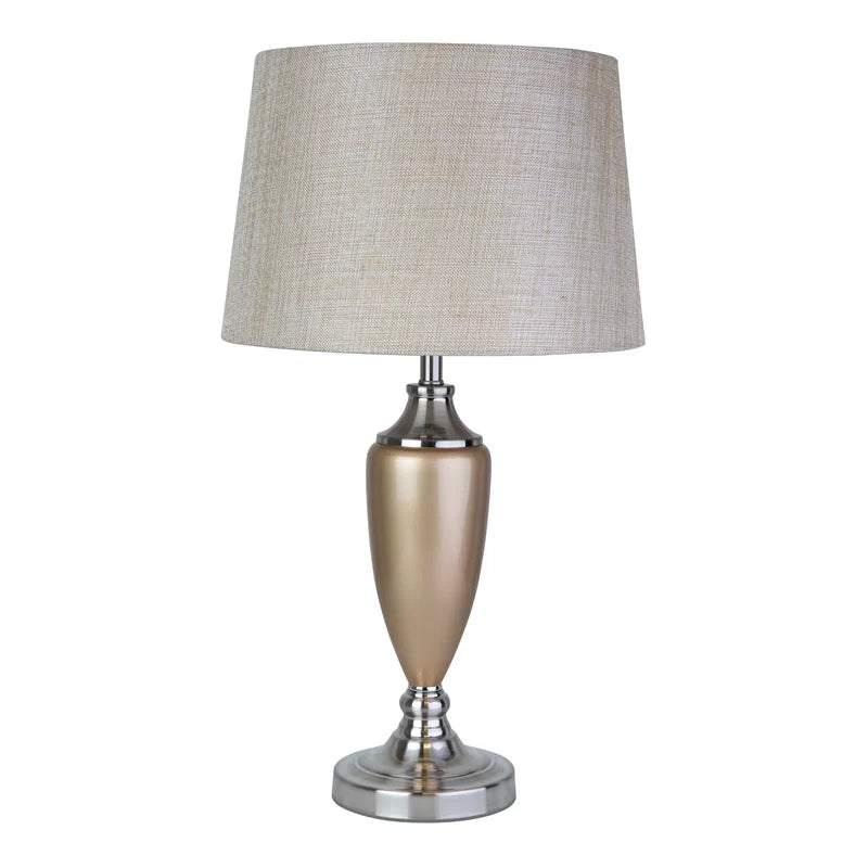 Zellner 53Cm Classic Gold Silver Table Lamp