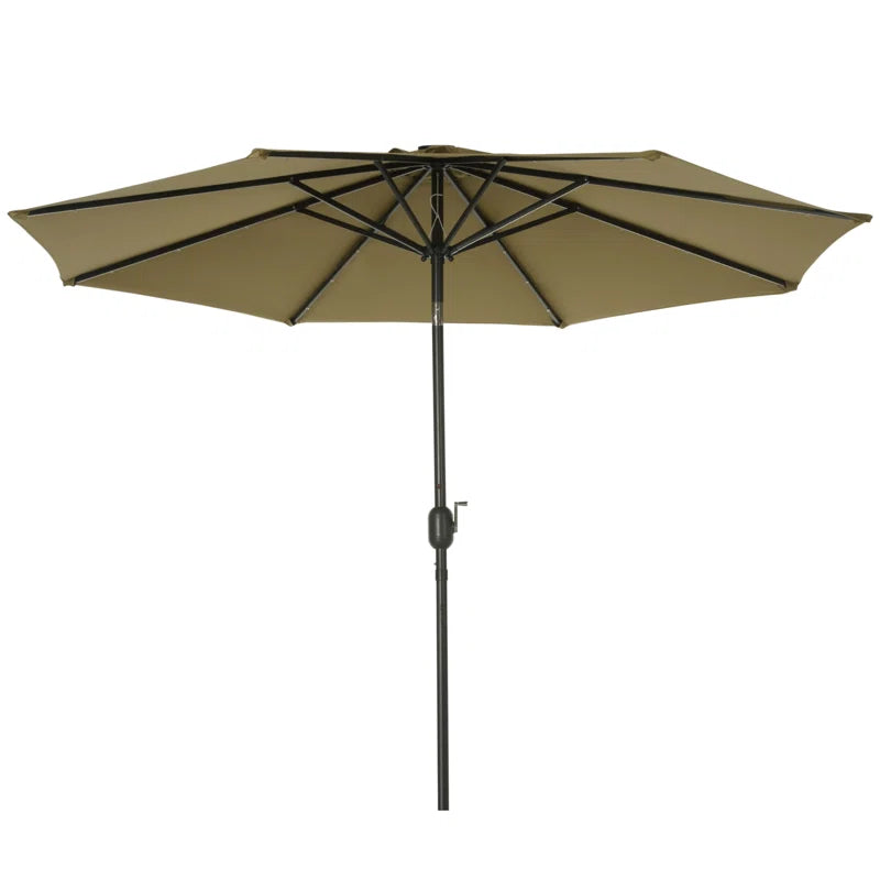 270Cm Lighted Tilt Market Parasol