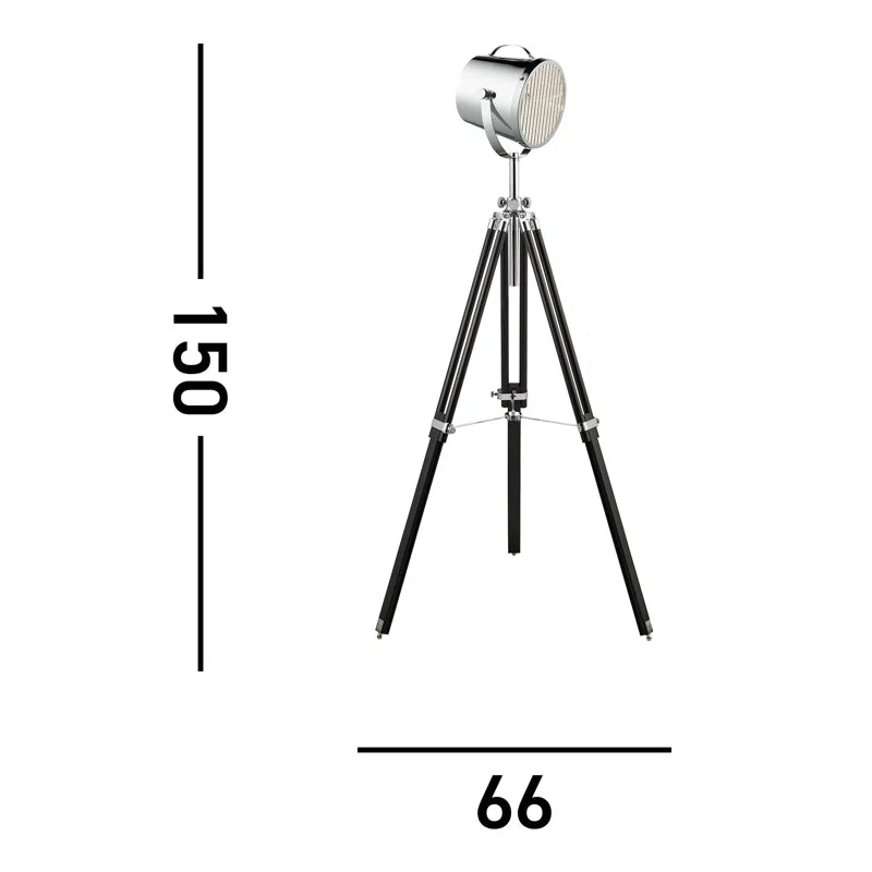 150Cm Black Tripod Floor Lamp